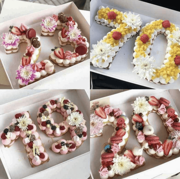 Number Letter cakes - FILOUS PATISSERIE